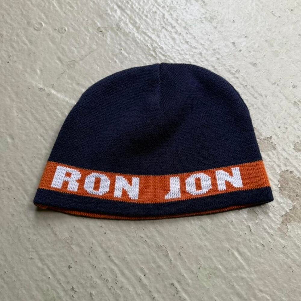 Vintage Ron Jon Vintage Reversible Spell Out Beanie Retro